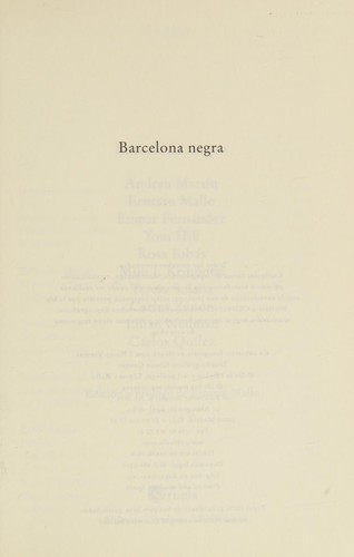 Cover of Barcelona Negra (Nuevos Tiempos) (Spanish Edition)