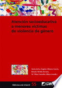 Cover of Atención socioeducativa a menores víctimas de violencia de género