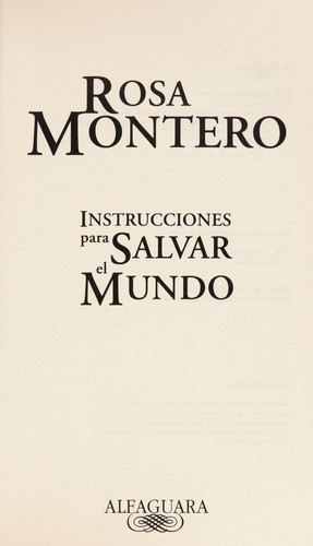 Cover of Instrucciones para salvar el mundo