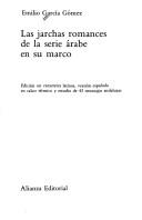 Cover of Jarchas Romances De La Serie Arabe En Su Marco (Alianza universidad)