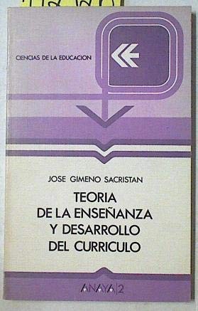 Cover of Teoría de la enseñanza y desarrollo del currículo