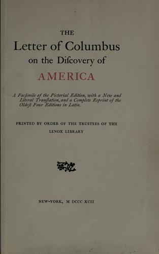 Cover of Carta (Feb. 18, 1493)