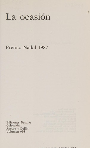 Cover of La ocasión