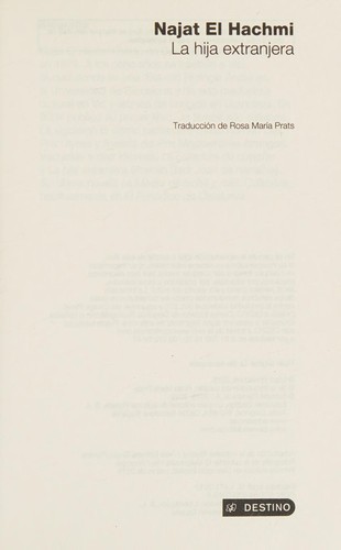 Cover of La hija extranjera