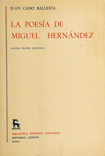 Cover of La poesia de Miguel Hernandez/ The Poetry of Miguel Hernandez (Estudios Y Ensayos)
