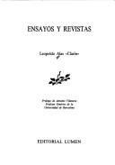 Cover of Ensayos y revistas