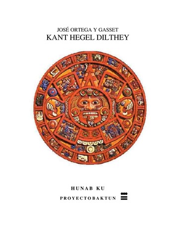 Cover of Kant, Hegel, Dilthey