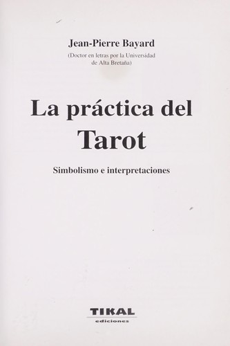 Cover of La práctica del Tarot