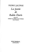 Cover of La poesía de Rubén Darío
