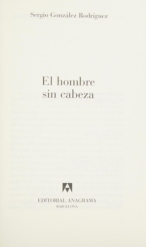 Cover of El hombre sin cabeza