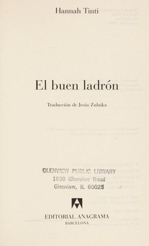 Cover of El buen ladron