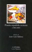 Cover of Poesía española reciente