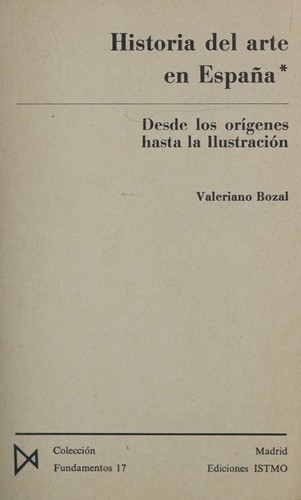Cover of Historia del arte en España