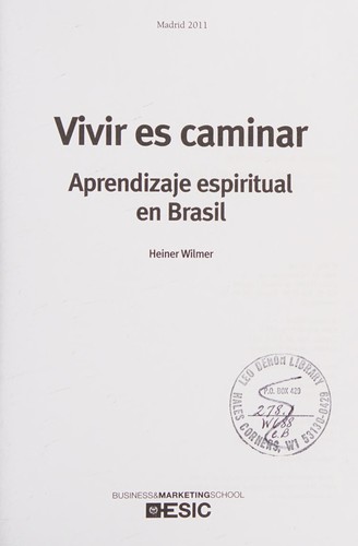 Cover of Vivir es caminar (Spanish Edition)