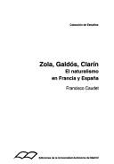 Cover of Zola, Galdos, Clarin