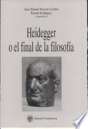 Cover of Heidegger o el final de la filosofía
