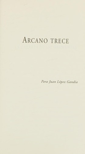 Cover of Arcano trece