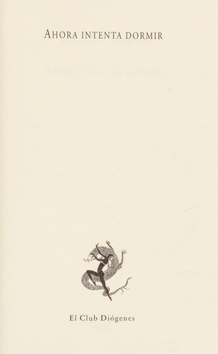 Cover of Ahora intenta dormir