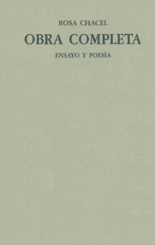 Cover of Ensayo y poesía