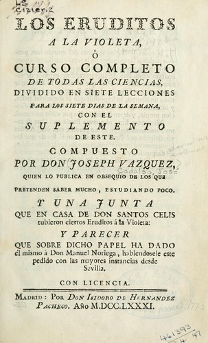 Cover of Los eruditos a la violeta