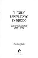 Cover of El exilio republicano en México
