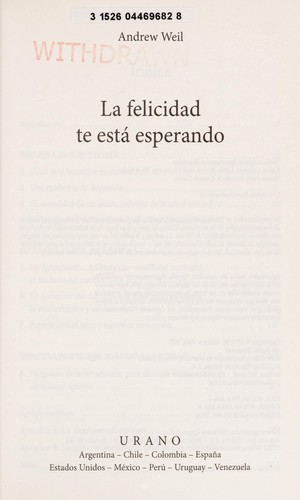 Cover of La felicidad te está esperando