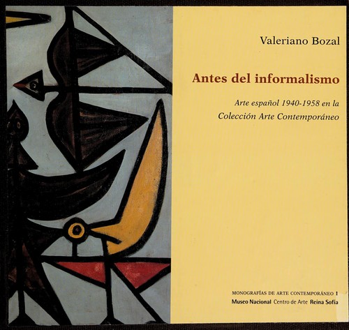 Cover of Antes del informalismo