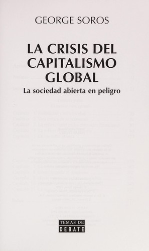 Cover of La Crisis del capitalismo global