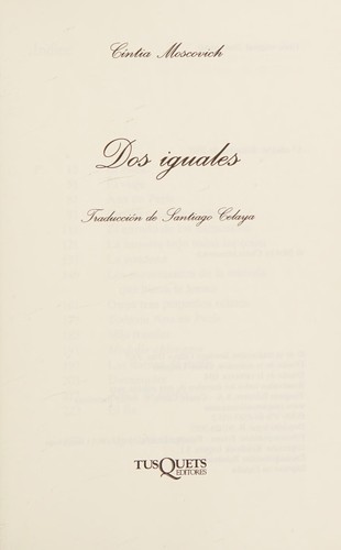 Cover of Dos Iguales