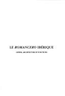 Cover of Le Romancero ibérique