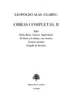 Cover of Obras Completas de Leopoldo Alas "Clarin"
