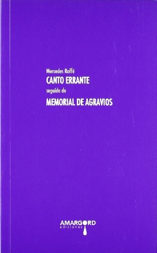 Cover of Canto errante, seguido de Memorial de agravios