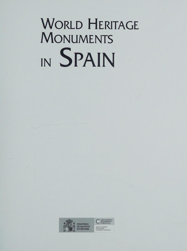 Cover of World heritage monuments in Spain