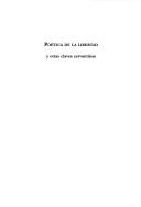 Cover of Poetica de la libertad y otras claves cervantinas