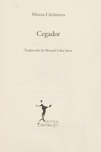 Cover of Cegador