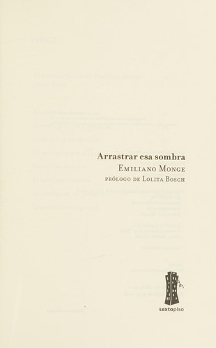 Cover of Arrastrar esa sombra
