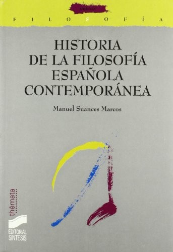 Cover of Historia de la filosofía española contemporánea