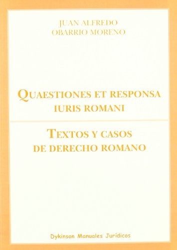 Cover of Quaestiones et responsa iuris romani