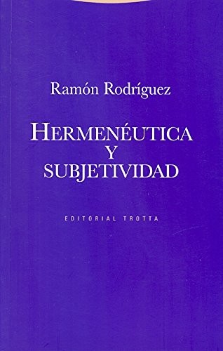 Cover of Hermenéutica y subjetividad