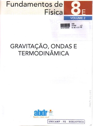 Cover of Fundamentos de fi sica