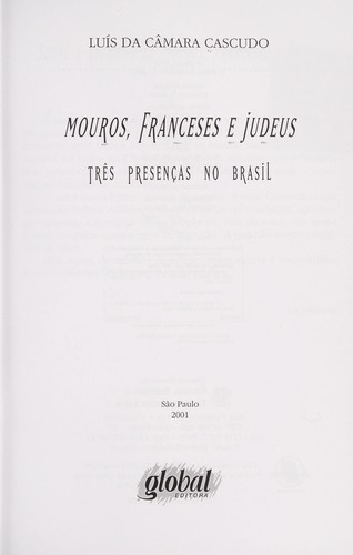 Cover of Mouros, franceses e judeus