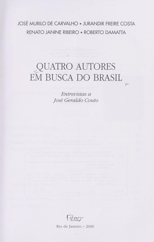 Cover of Quatro autores em busca do Brasil