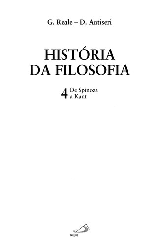 Cover of Historia da filosofia