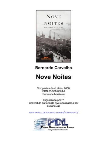 Cover of Nove noites