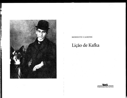 Cover of Lição de Kafka