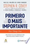 Cover of Primeiro o mais importante