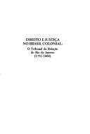 Cover of Direito e justiça no Brasil Colonial