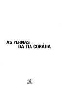 Cover of As pernas da tia Corália
