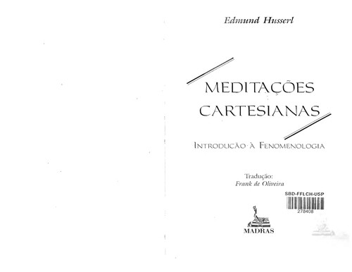 Cover of Meditações cartesianas