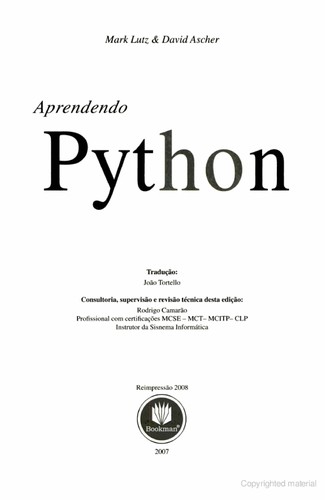 Cover of Aprendendo Python